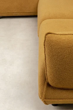 Narożniki*KARE Design Narożnik Lewy W Kolorze żółtym Tkanina Pluszowa 302x160 Cm