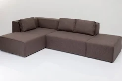 Narożniki*KARE Design Narożnik Modułowy Infinity Dolce 306x182 Cm Brązowy Lewy