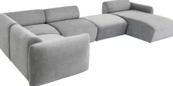 Narożniki*KARE Design Narożnik Modułowy Lucca Living Landscape 2 328x175 Cm Szary Prawy