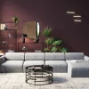 Narożniki*KARE Design Narożnik Modułowy Lucca 331x158 Cm Szary Prawy