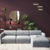 Narożniki*KARE Design Narożnik Modułowy Lucca 255x158 Cm Szary Prawy