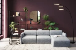 Narożniki*KARE Design Narożnik Modułowy Lucca 255x158 Cm Szary Prawy