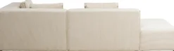 Narożniki*KARE Design Narożnik Modułowy Sztruksowy Kremowy Prawy 306x182 Cm