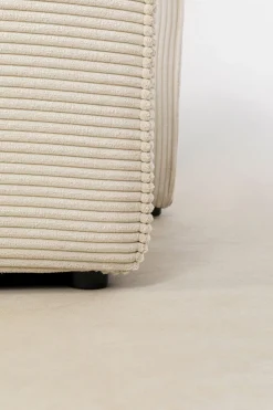 Narożniki*KARE Design Narożnik Modułowy Sztruksowy Kremowy Prawy 306x182 Cm