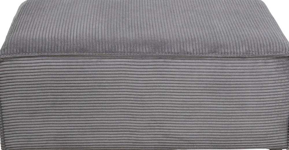 Narożniki*KARE Design Narożnik Modułowy Sztruksowy Szary Prawy 306x182 Cm