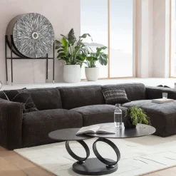 Narożniki*KARE Design Narożnik Modułowy Tapicerowany Szary Prawy 335x170 Cm
