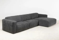 Narożniki*KARE Design Narożnik Modułowy Tapicerowany Szary Prawy 335x170 Cm