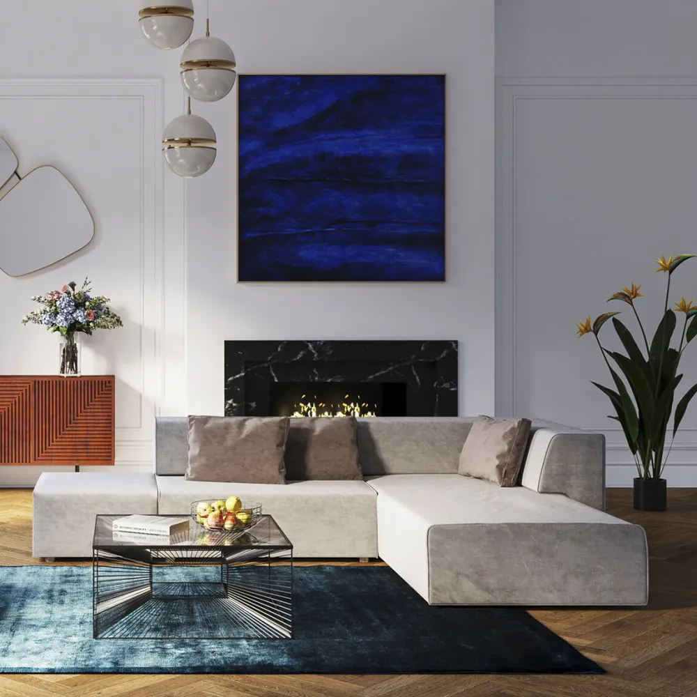 Narożniki*KARE Design Narożnik Modułowy Tapicerowany 306x182 Cm Szary