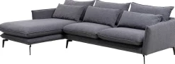 Narożniki*KARE Design Narożnik Monza 296x175 Cm Szary - Lewy