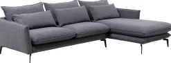 Narożniki*KARE Design Narożnik Monza 296x175 Cm Szary - Prawy