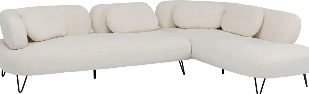 Narożniki*KARE Design Narożnik Peppo 286x196 Cm Biały Prawy