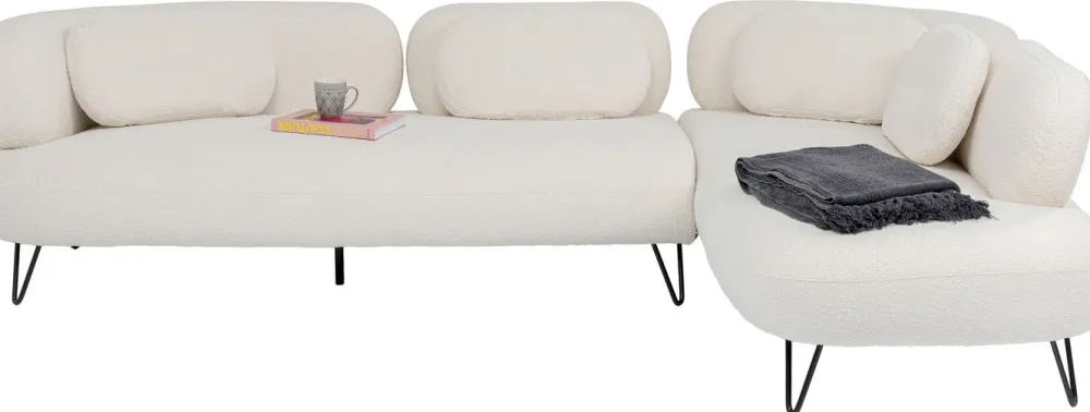 Narożniki*KARE Design Narożnik Peppo 286x196 Cm Biały Prawy
