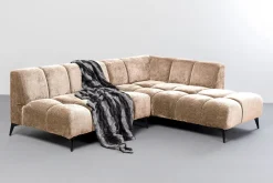Narożniki*KARE Design Narożnik Prawy Kremowy Nogi Czarne 250x200 Cm