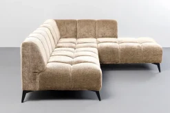 Narożniki*KARE Design Narożnik Prawy Kremowy Nogi Czarne 250x200 Cm