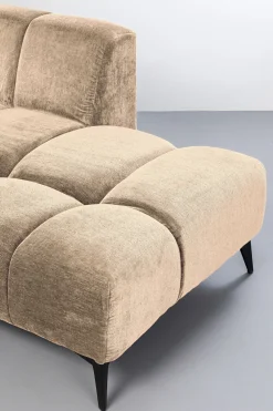 Narożniki*KARE Design Narożnik Prawy Kremowy Nogi Czarne 250x200 Cm