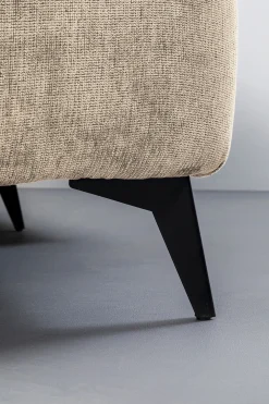 Narożniki*KARE Design Narożnik Prawy Kremowy Nogi Czarne 250x200 Cm