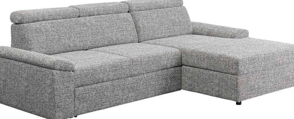 Narożniki*KARE Design Narożnik Prawy Rozkładany Z Pojemnikiem I Zagłówkami 250x170 Cm