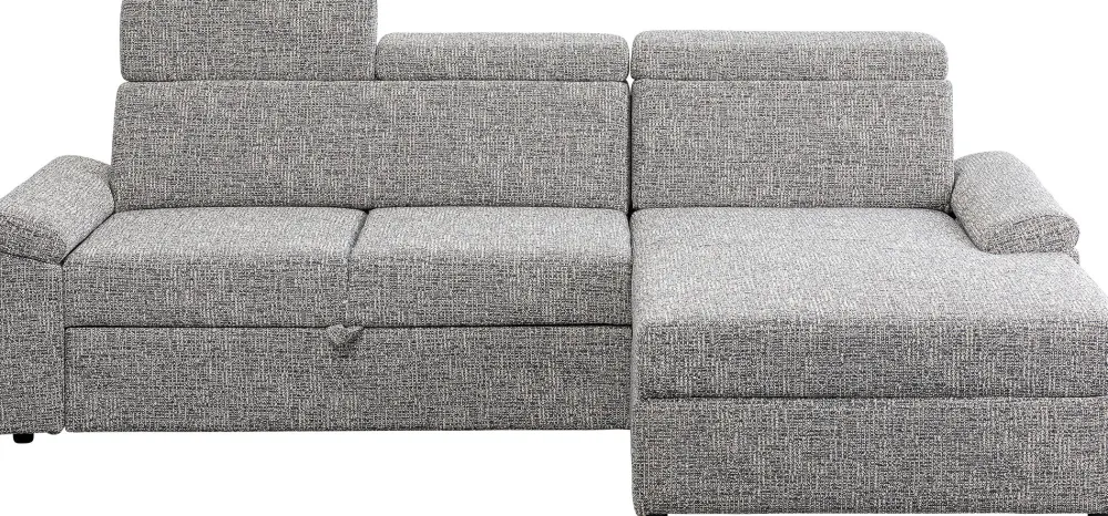 Narożniki*KARE Design Narożnik Prawy Rozkładany Z Pojemnikiem I Zagłówkami 250x170 Cm