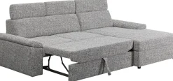 Narożniki*KARE Design Narożnik Prawy Rozkładany Z Pojemnikiem I Zagłówkami 250x170 Cm