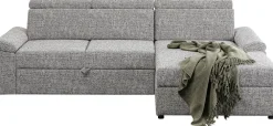 Narożniki*KARE Design Narożnik Prawy Rozkładany Z Pojemnikiem I Zagłówkami 250x170 Cm