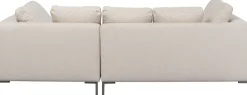 Narożniki*KARE Design Narożnik Prawy W Kolorze Kremowym Nogi Stalowe 250x167 Cm