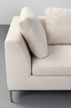 Narożniki*KARE Design Narożnik Prawy W Kolorze Kremowym Nogi Stalowe 250x167 Cm