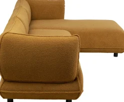 Narożniki*KARE Design Narożnik Prawy W Kolorze żółtym Tkanina Pluszowa 302x160 Cm