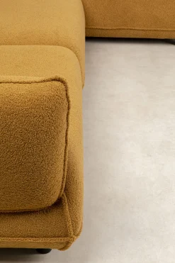 Narożniki*KARE Design Narożnik Prawy W Kolorze żółtym Tkanina Pluszowa 302x160 Cm