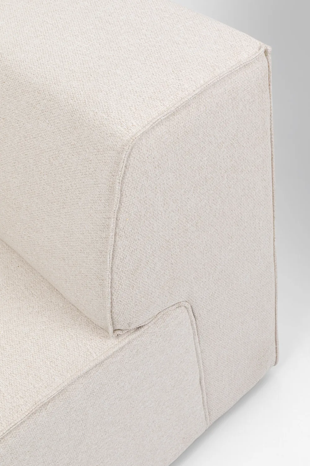 Sofy Modułowe|Narożniki*KARE Design Narożnik Tapicerowany Kremowy Moduł Prawy 100x100 Cm