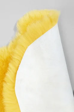 Koce|Dywany*KARE Design Narzuta żółta Skóra Owcza 60x85 Cm