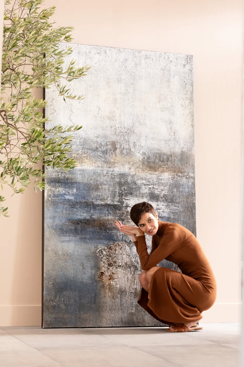 Obrazy*KARE Design Obraz Abstract Into The Night 120x210 Cm