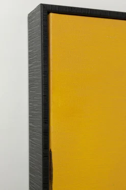 Obrazy*KARE Design Obraz Abstrakcyjne Kształty żółty 113x113 Cm