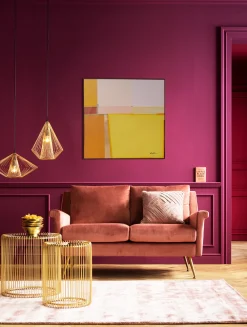 Obrazy*KARE Design Obraz Abstrakcyjne Kształty żółty 113x113 Cm