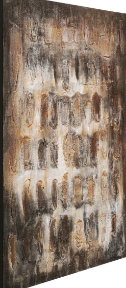 Obrazy*KARE Design Obraz Abstrakcyjny Do Salonu Brązowy 90x120 Cm