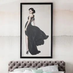 Obrazy*KARE Design Obraz Audrey 108x172 Cm Czarno-biały