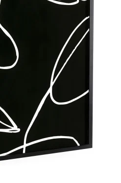 Obrazy*KARE Design Obraz Czarno-biały Twarze Abstrakcyjne Rama Z Aluminium 150x100 Cm