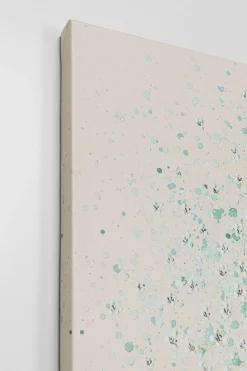 Obrazy*KARE Design Obraz łódź I Zielone Kwiaty 120x160 Cm Beżowe Tło