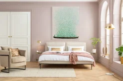 Obrazy*KARE Design Obraz łódź I Zielone Kwiaty 120x160 Cm Beżowe Tło