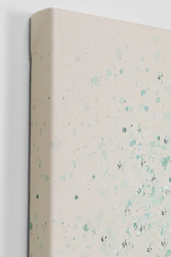 Obrazy*KARE Design Obraz łódź I Zielone Kwiaty 80x100 Cm Beżowe Tło