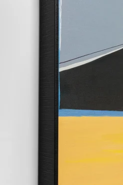 Obrazy*KARE Design Obraz Do Salonu Abstrakcyjny Pomarańczowy 73x143 Cm