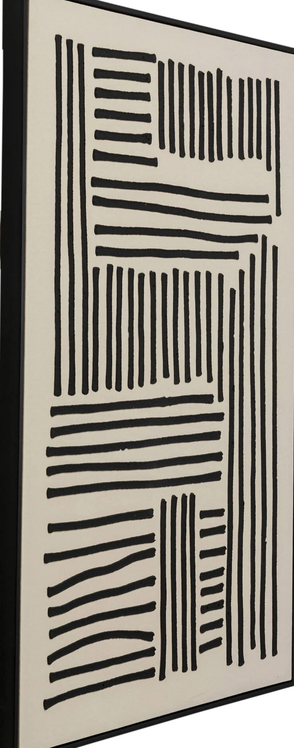 Obrazy*KARE Design Obraz Do Salonu Artystyczne Linie Czarne 73x113 Cm