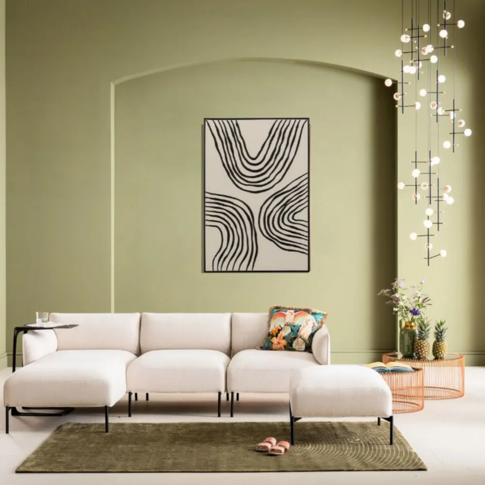 Obrazy*KARE Design Obraz Do Salonu Artystyczne Wzory Czarne 73x113 Cm