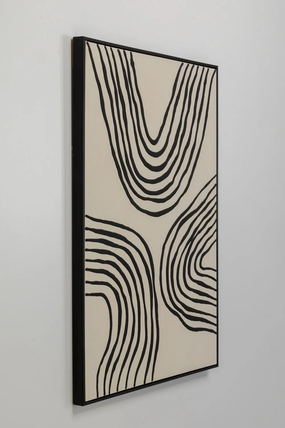 Obrazy*KARE Design Obraz Do Salonu Artystyczne Wzory Czarne 73x113 Cm