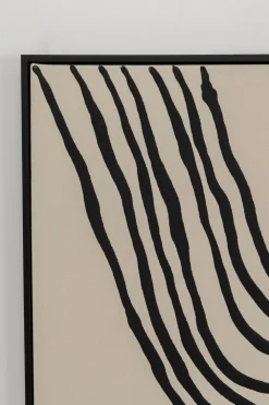Obrazy*KARE Design Obraz Do Salonu Artystyczne Wzory Czarne 73x113 Cm