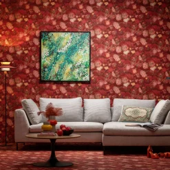 Obrazy*KARE Design Obraz Do Salonu Odcienie Zieleni Detale Ręcznie Malowane 100x100 Cm