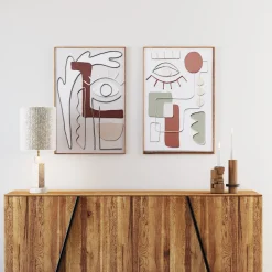 Obrazy*KARE Design Obraz Do Salonu Oko I Kolorowe Wzory 60x90 Cm