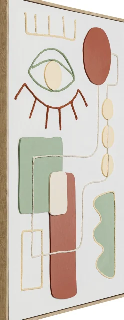 Obrazy*KARE Design Obraz Do Salonu Oko I Kolorowe Wzory 60x90 Cm