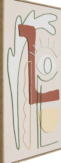 Obrazy*KARE Design Obraz Do Salonu Oko Z Kolorowymi Wzorami 60x90 Cm
