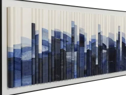 Obrazy*KARE Design Obraz Do Salonu Poziomy Niebieski Miasto 160x60 Cm