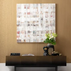 Obrazy*KARE Design Obraz Do Salonu 120x120 Cm Abstrakcyjny Ręcznie Malowany Kolorowy